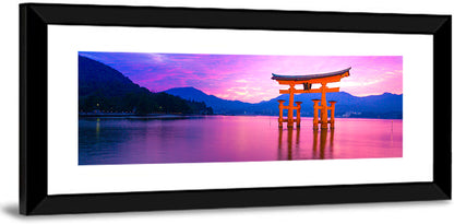 Miyajima Torii at Sunset Wall Art