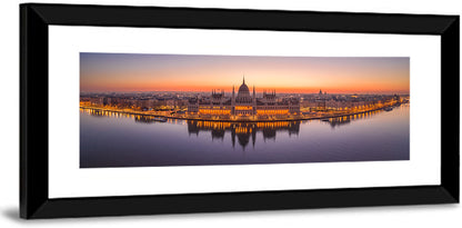 Hungarian Parliament at Dusk Wall Art
