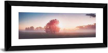 Morning Tree Silhouette Wall Art