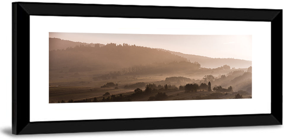 Misty Morning Lake Czorszczynskie Wall Art