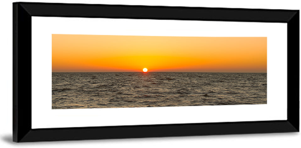 Golden Sunset Over Lake Ijssel Wall Art
