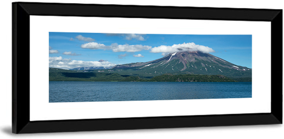 Ilyinsky Volcano Over Kuril Lake Wall Art