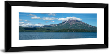 Ilyinsky Volcano Over Kuril Lake Wall Art