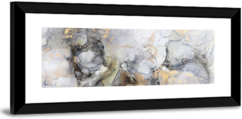 Gold Foil Marble Abstract Wall Art