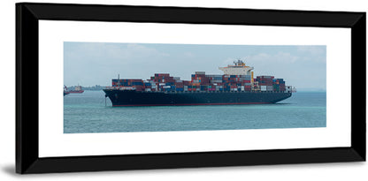 Harbor Container Ship at Sea Wall Art