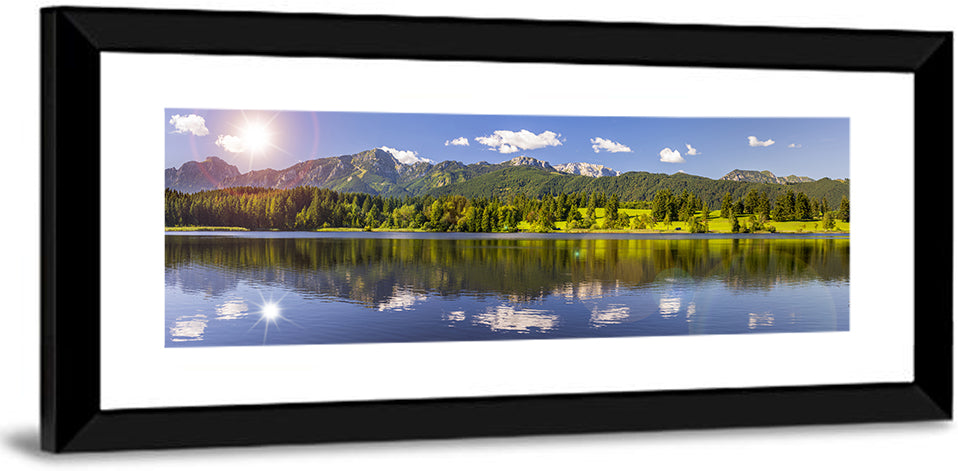 Bavarian Alpine Lake Reflection Wall Art