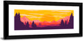 Crimson Peaks at Sunset Wall Art
