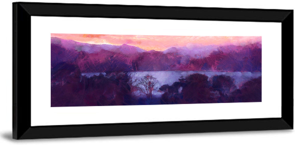 Forest Lake at Dusk Wall Art