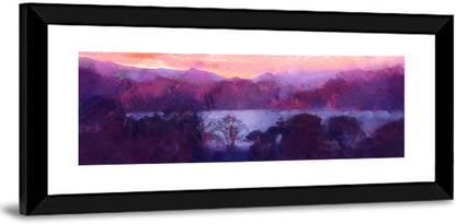 Forest Lake at Dusk Wall Art