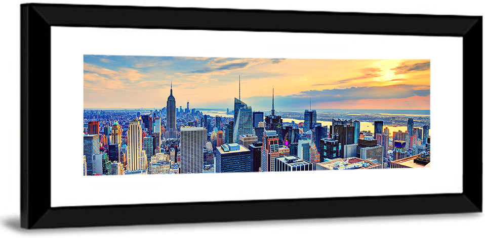 Midtown Manhattan Skyline at Dusk Wall Art