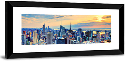 Midtown Manhattan Skyline at Dusk Wall Art
