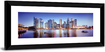 Singapore Marina Bay Skyline at Twilight Wall Art