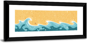 Water Waves Pattern Wall Art