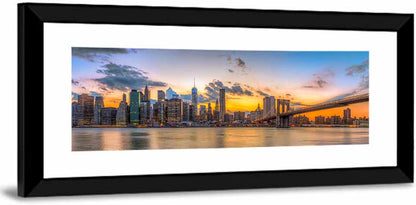 Manhattan Skyline with Brooklyn Bridge Wall Art