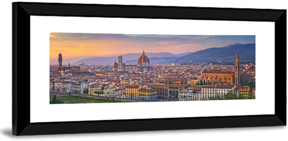 Florence Duomo Skyline at Golden Hour Wall Art