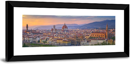 Florence Duomo Skyline at Golden Hour Wall Art
