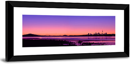 Auckland Skyline at Twilight Wall Art