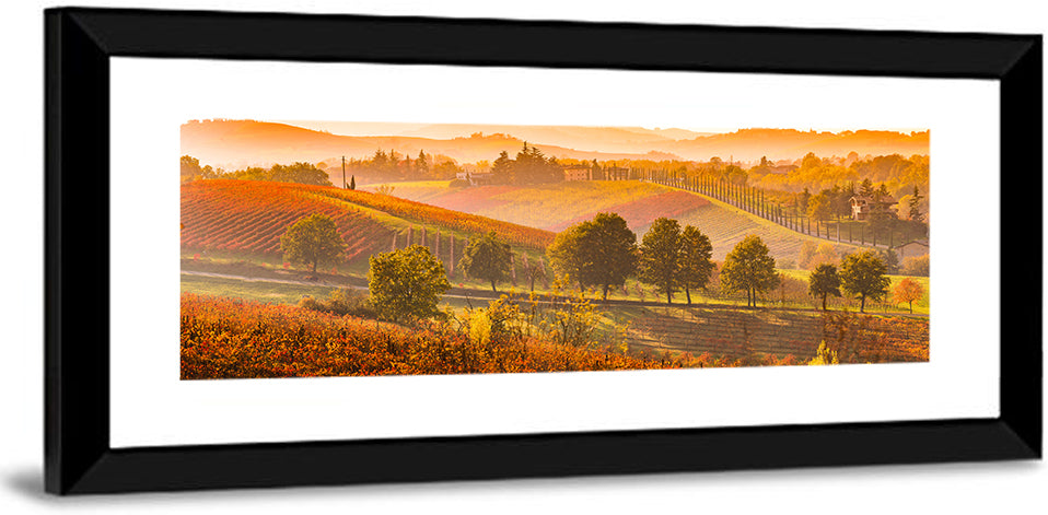 Golden Hour Vineyard Hills Wall Art