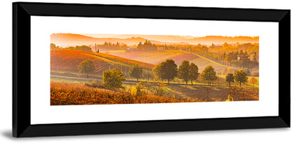 Golden Hour Vineyard Hills Wall Art