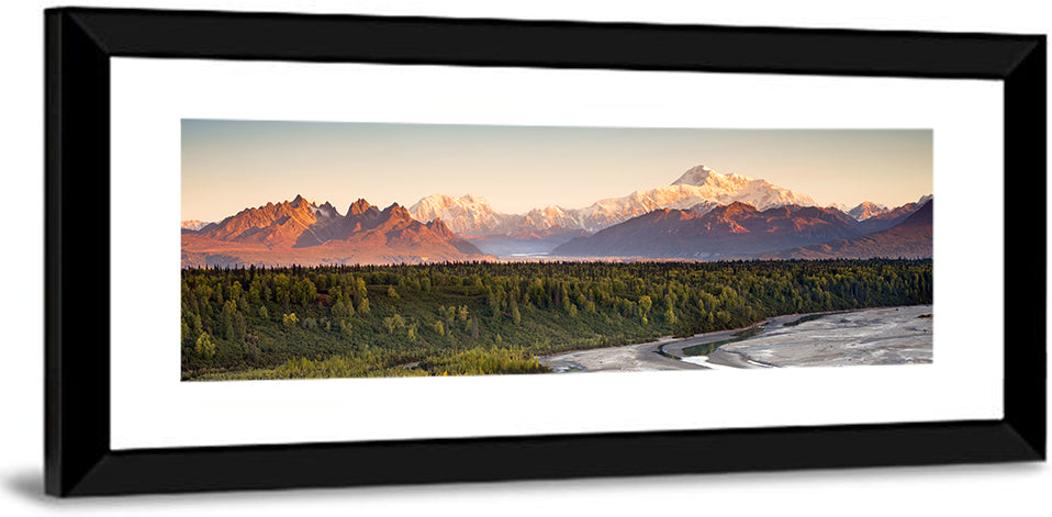 Denali Sunrise Over Boreal Forest Wall Art