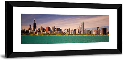 Chicago Skyline Above Lake Michigan Wall Art