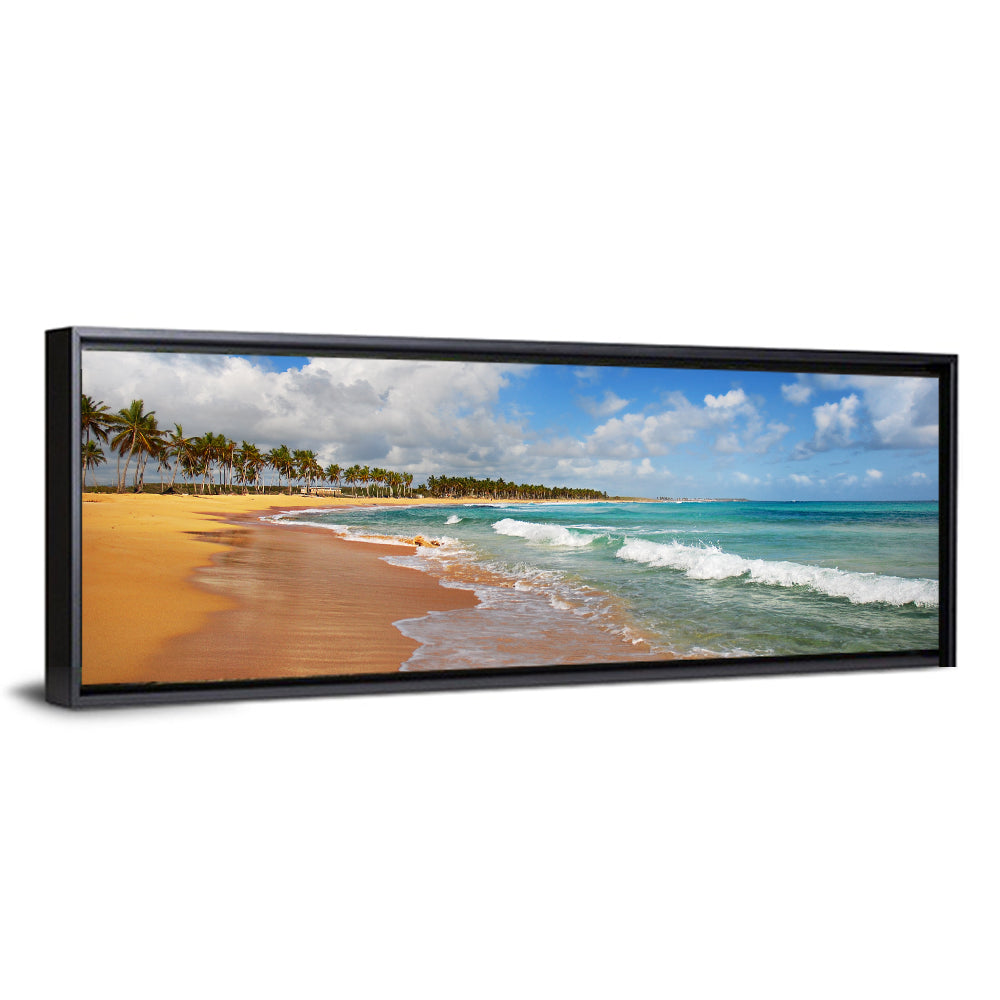 Palm Lined Tropical Coast Wall Art