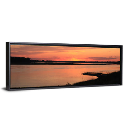 Missouri River Sunset at Dusk Wall Art