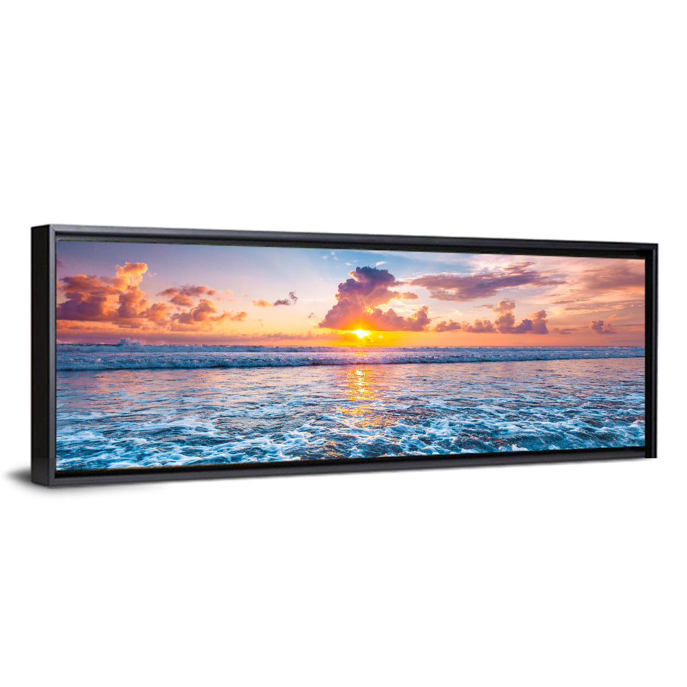 Sunburst Ocean Wave Wall Art