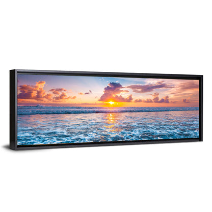 Sunburst Ocean Wave Wall Art