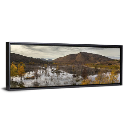 Lake Hodges Autumn Reflection Wall Art