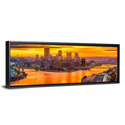 Pittsburgh Skyline at the Point Wall Art