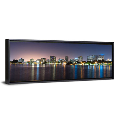 Oakland Skyline Over Lake Merritt Wall Art