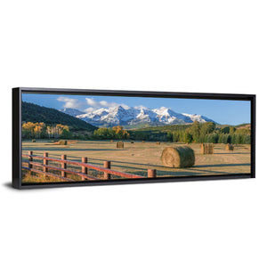 Hay Bales Colorado Fields Wall Art