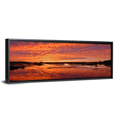 Louisiana Wetland Sunset Wall Art