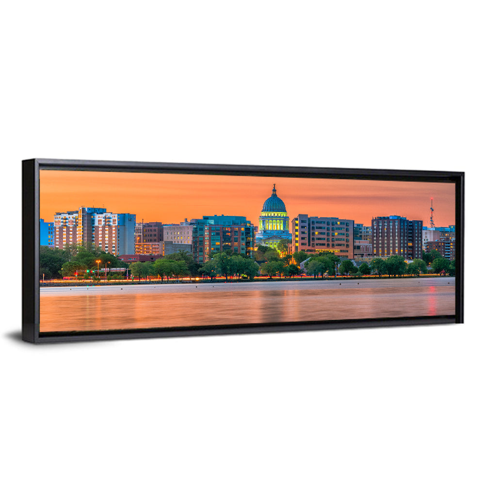 Madison State Capitol Skyline Wall Art