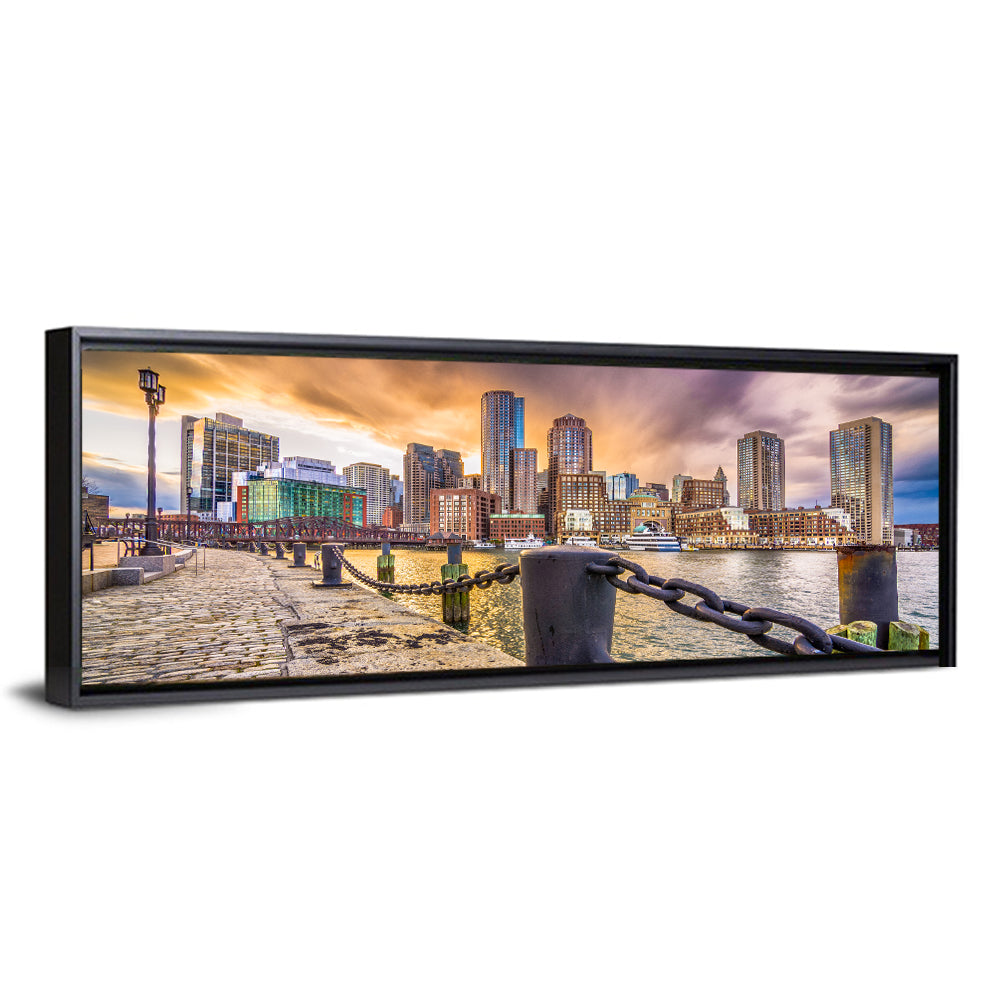 Boston Harbor at Dusk Wall Art