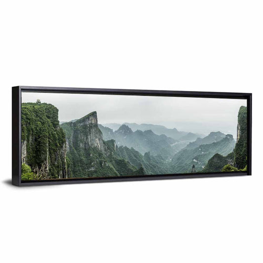 Misty Tianmen Mountain Valley Wall Art
