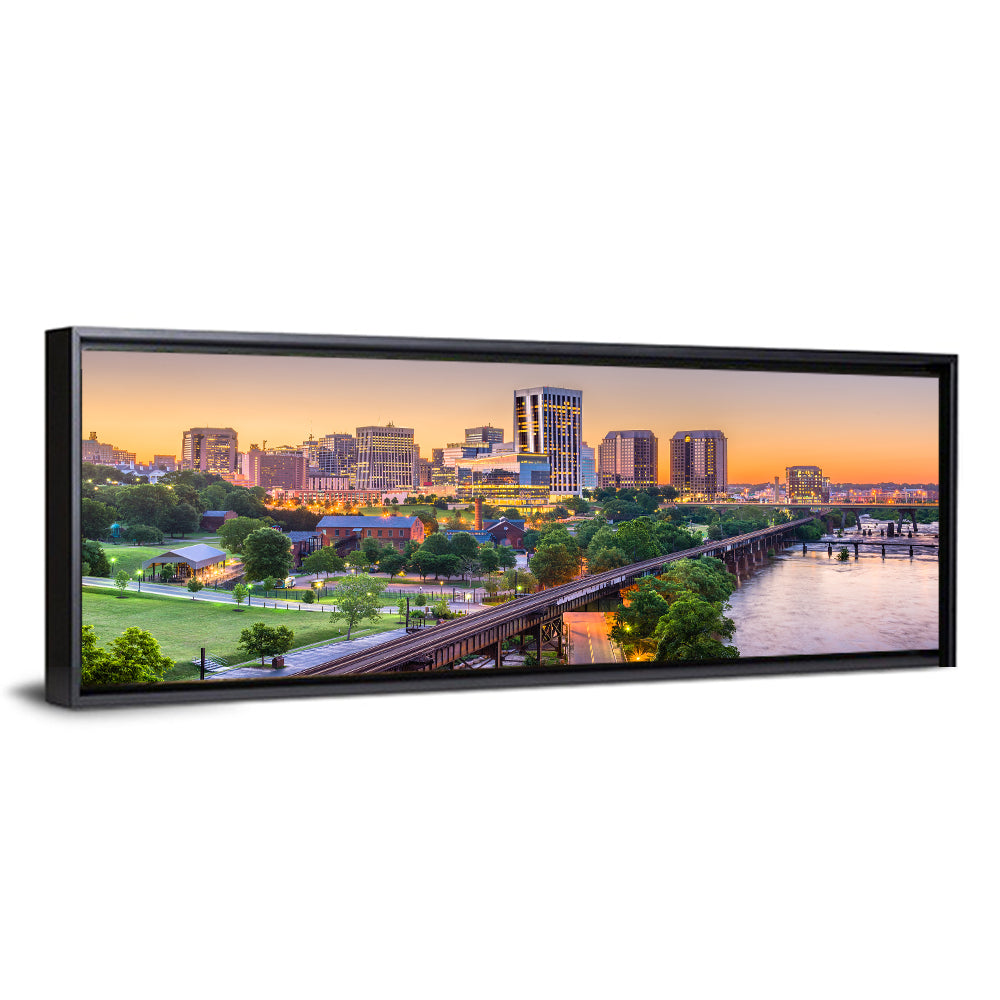 Richmond Skyline at Golden Hour Wall Art