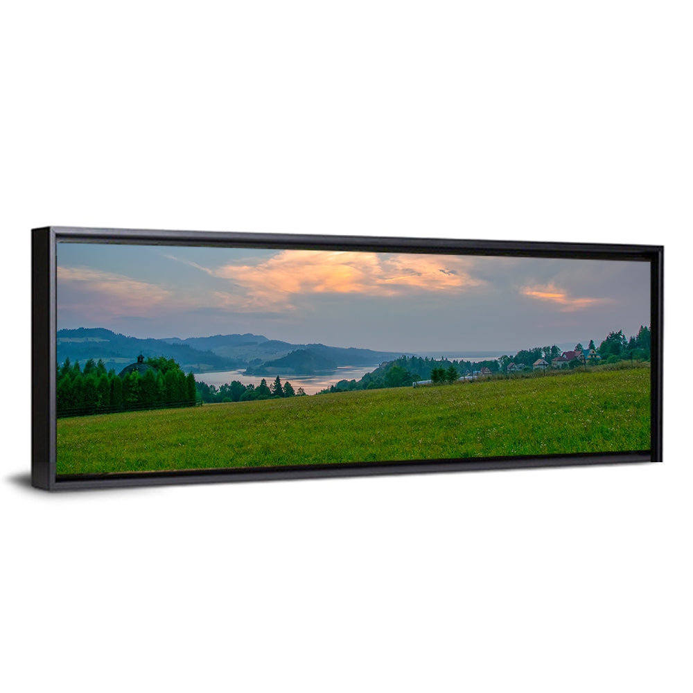 Czorsztynskie Lake Meadow at Dusk Wall Art