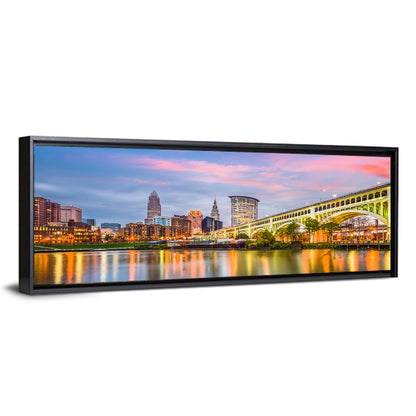 Cleveland Skyline at Dusk Wall Art