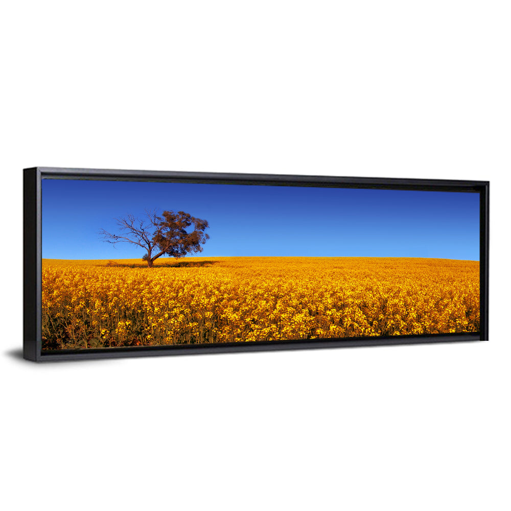 Canola Field with Lone Tree Wall Art
