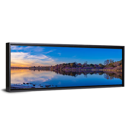 Lake Zorinsky Sunset Reflection Wall Art