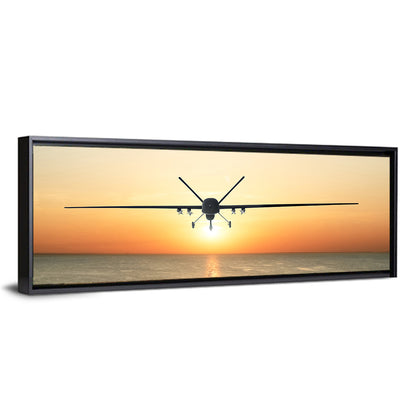 Sunset Surveillance Drone Wall Art