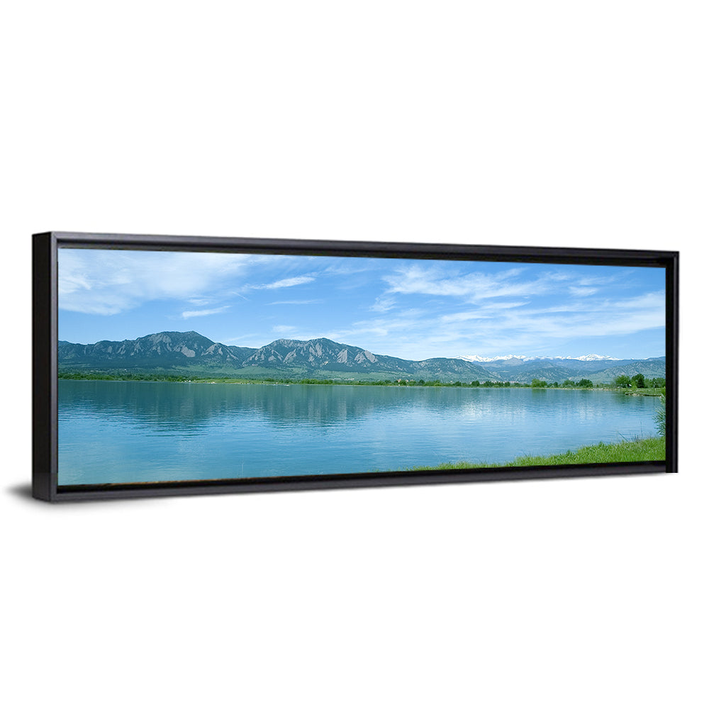 Boulder Reservoir and Flatirons Wall Art