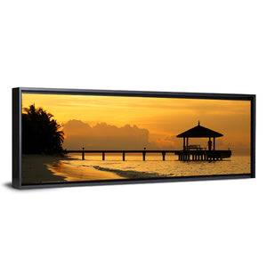 Resort Island Sunset Wall Art