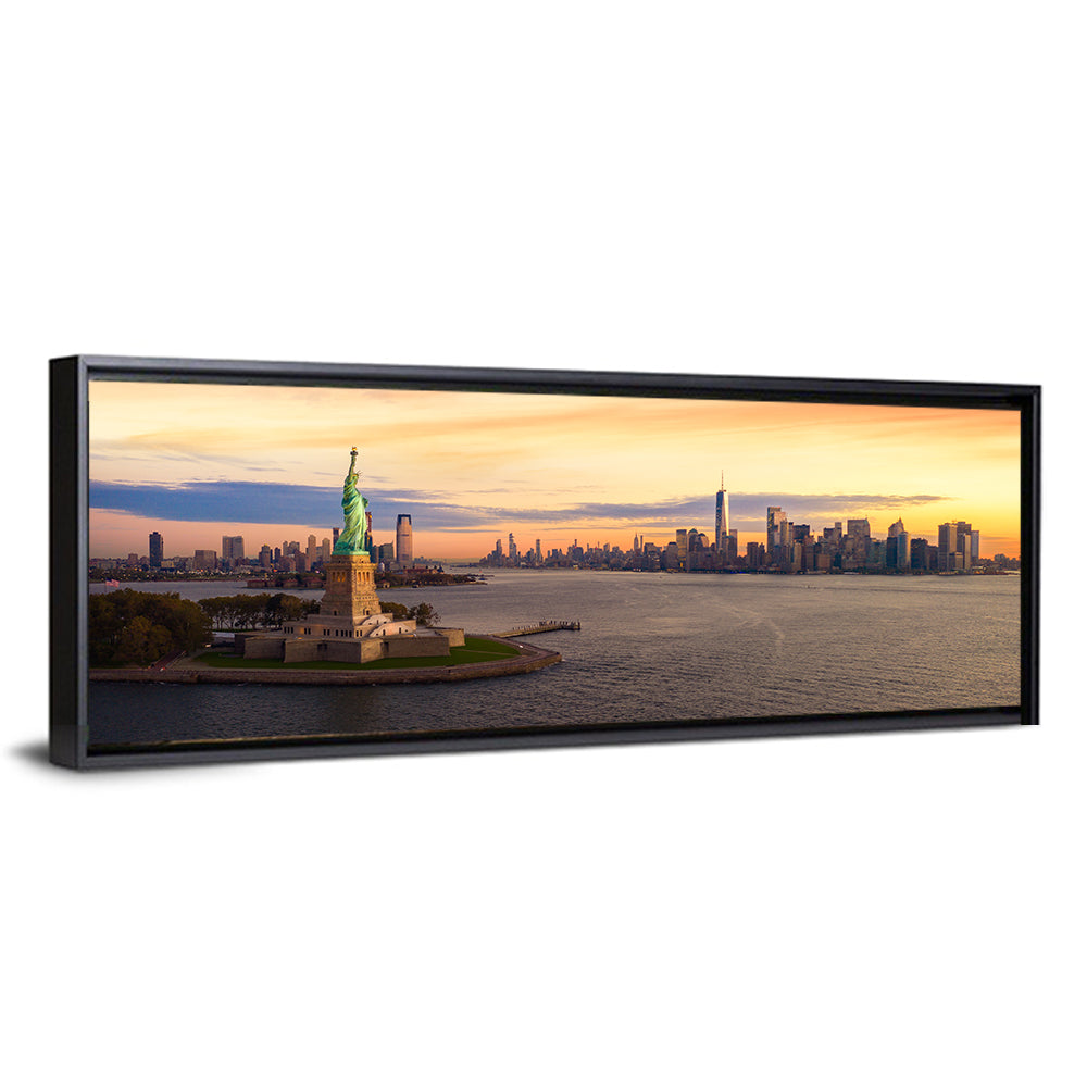 Statue of Liberty Golden Hour Wall Art