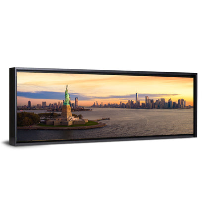 Statue of Liberty Golden Hour Wall Art
