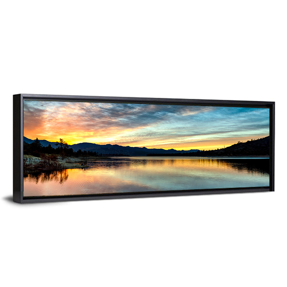 Lake Hemet Sunrise Reflection Wall Art
