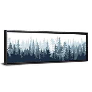 Pine Forest Silhouette Wall Art