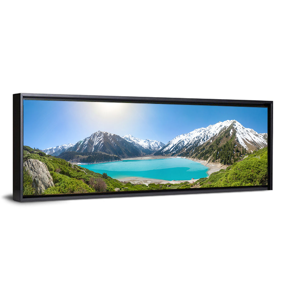 Big Almaty Lake Vista Wall Art